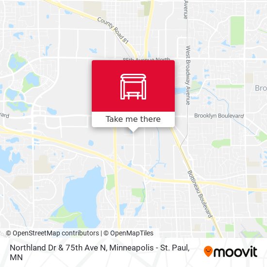 Mapa de Northland Dr & 75th Ave N