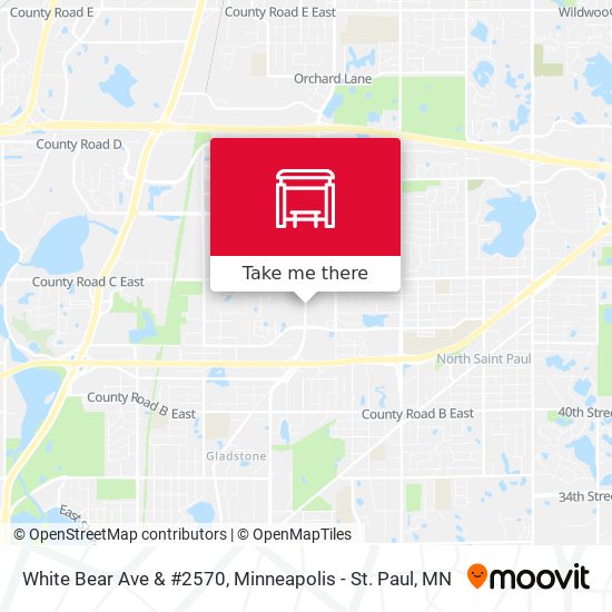 White Bear Ave & #2570 map