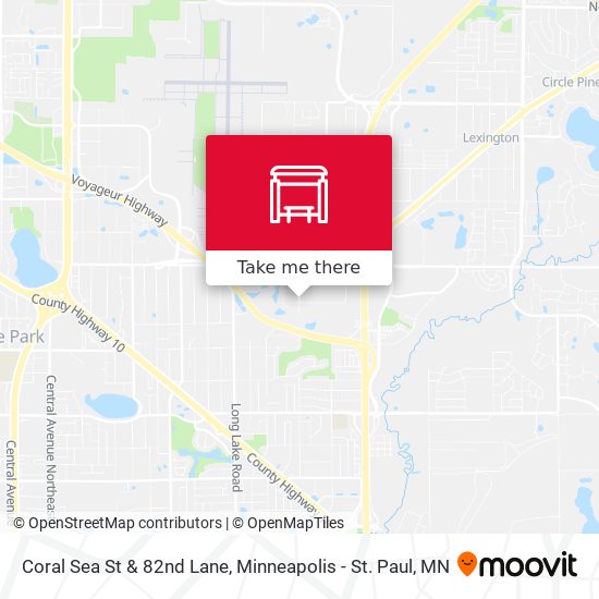 Coral Sea St & 82nd Lane map