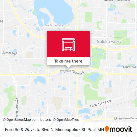 Ford Rd & Wayzata Blvd N map