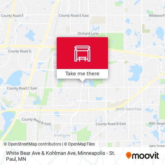White Bear Ave & Kohlman Ave map