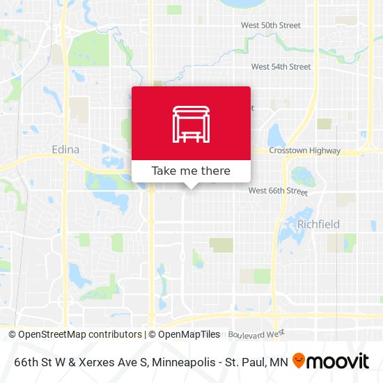 66th St W & Xerxes Ave S map