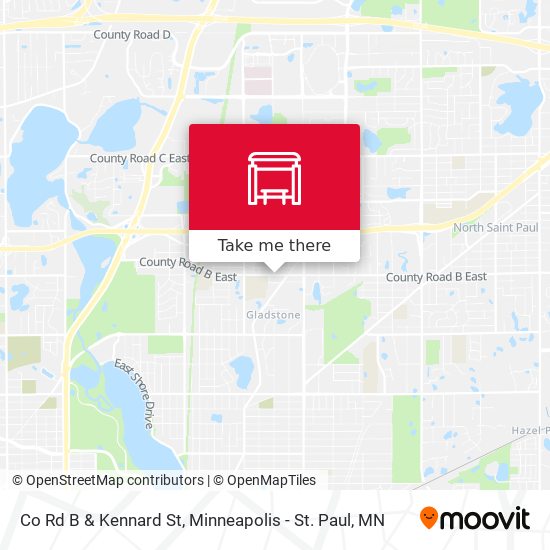 Mapa de Co Rd B & Kennard St
