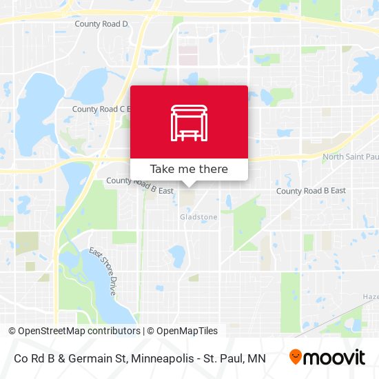 Mapa de Co Rd B & Germain St