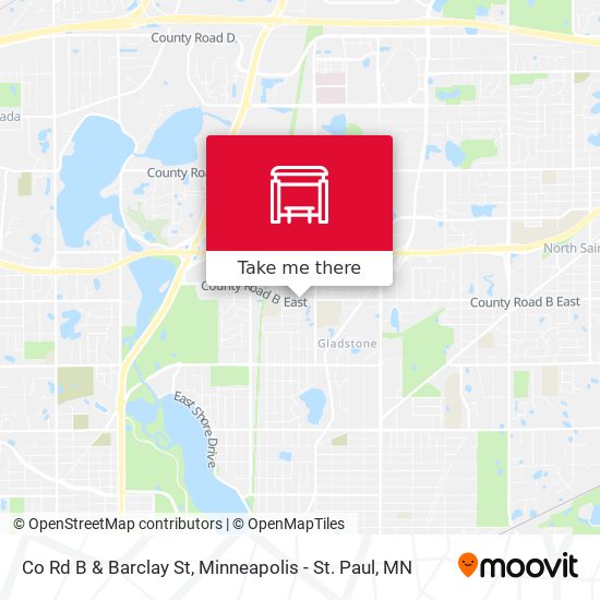 Mapa de Co Rd B & Barclay St