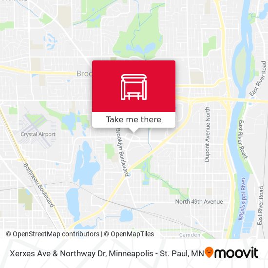 Mapa de Xerxes Ave & Northway Dr