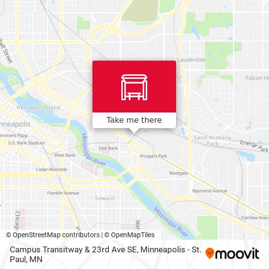 Campus Transitway & 23rd Ave SE map