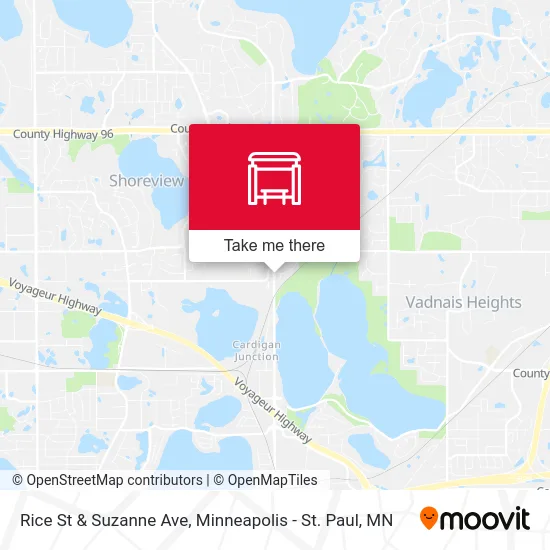Rice St & Suzanne Ave map