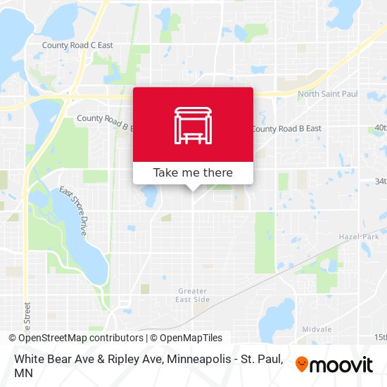 Mapa de White Bear Ave & Ripley Ave