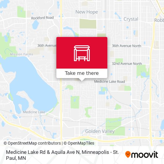Medicine Lake Rd & Aquila Ave N map