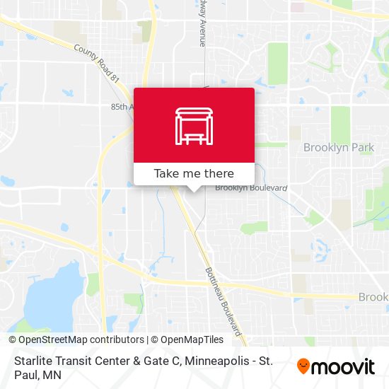 Starlite Transit Center & Gate C map