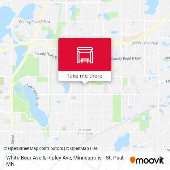 White Bear Ave & Ripley Ave map