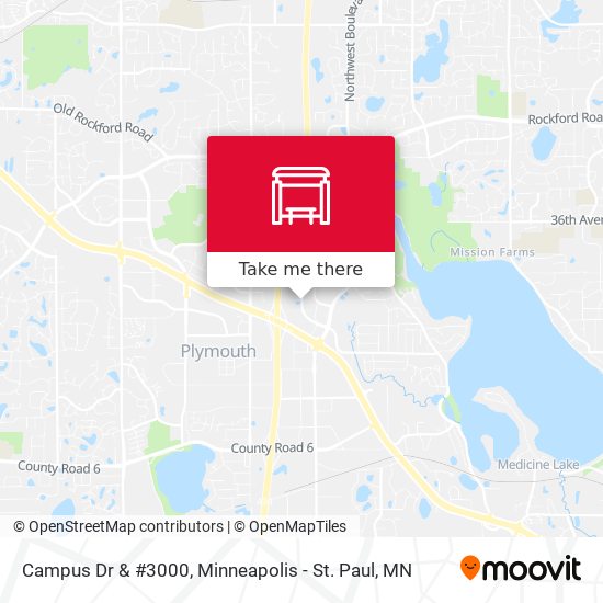 Campus Dr & #3000 map