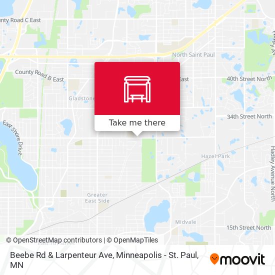 Mapa de Beebe Rd & Larpenteur Ave