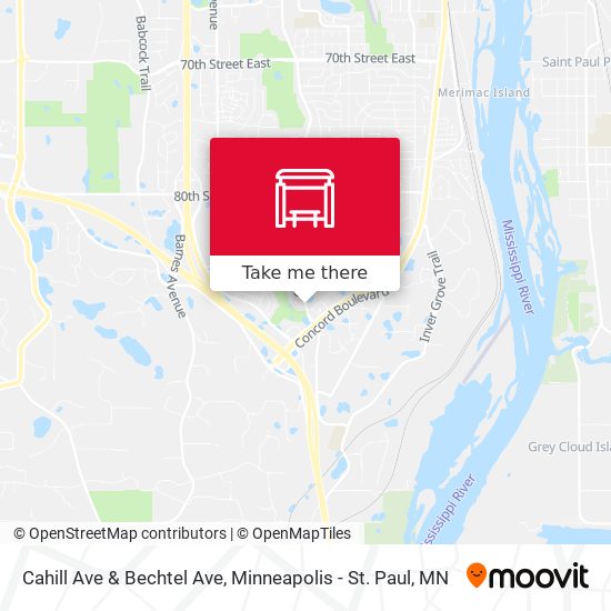 Cahill Ave & Bechtel Ave map