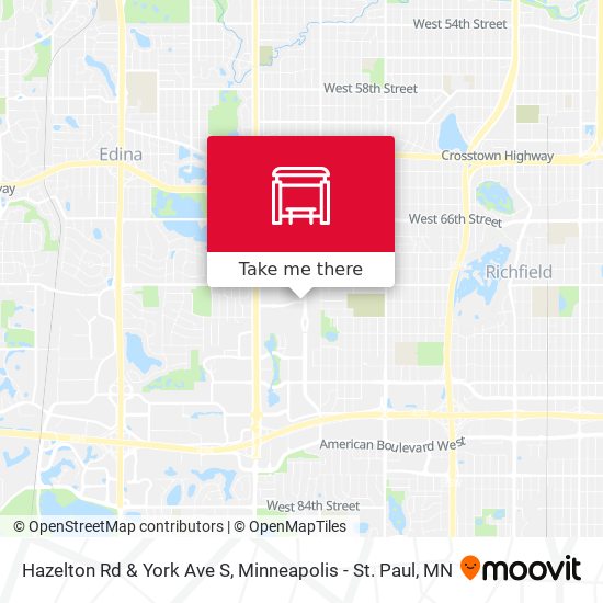 Mapa de Hazelton Rd & York Ave S
