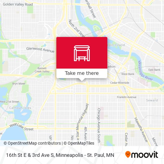 Mapa de 16th St E & 3rd Ave S