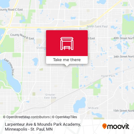 Mapa de Larpenteur Ave & Mounds Park Academy