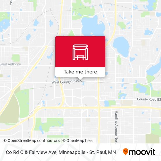 Co Rd C & Fairview Ave map