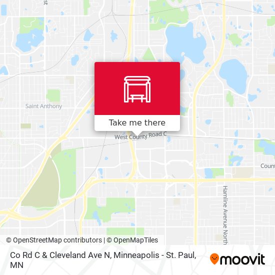 Co Rd C & Cleveland Ave N map