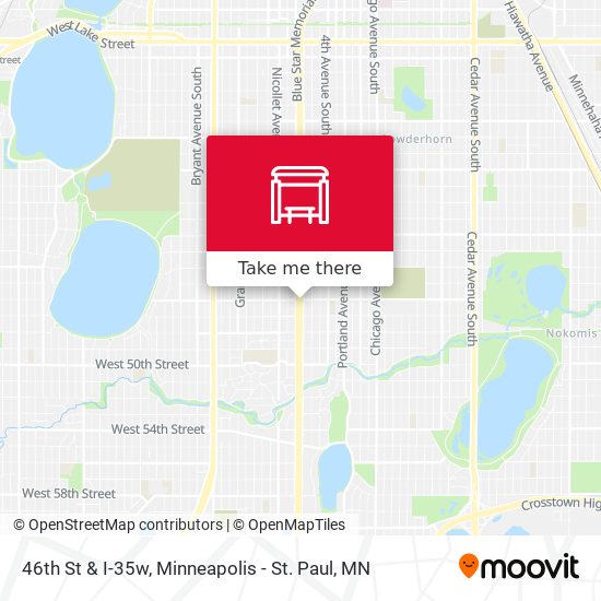Mapa de 46th St & I-35w