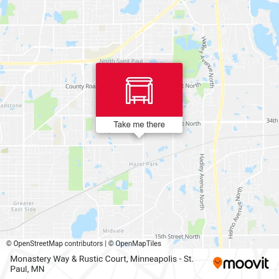 Monastery Way & Rustic Court map