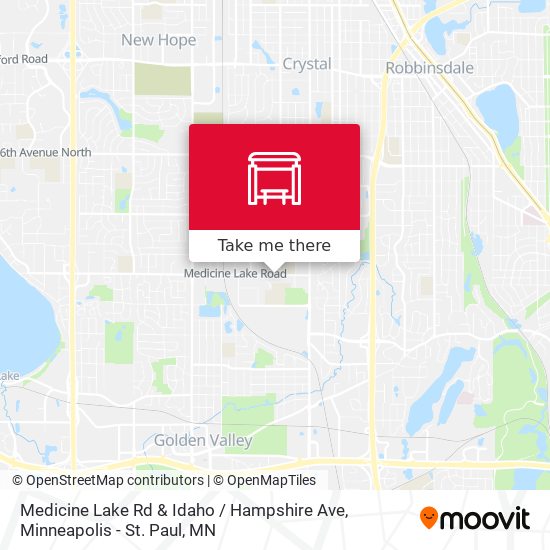 Medicine Lake Rd & Idaho / Hampshire Ave map