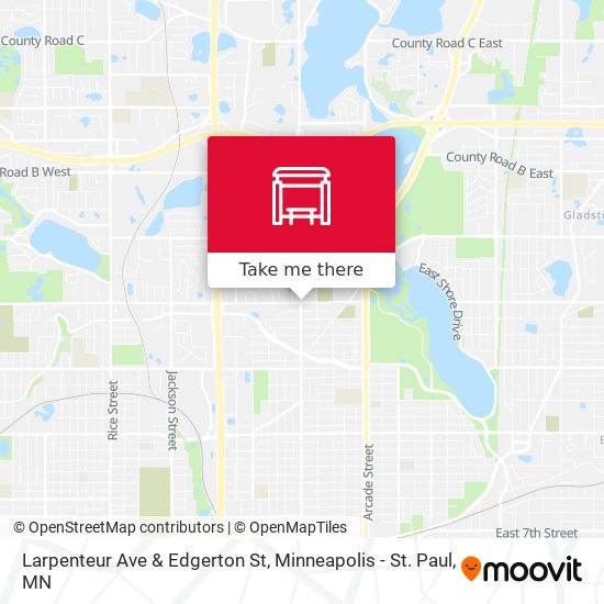 Larpenteur Ave & Edgerton St map