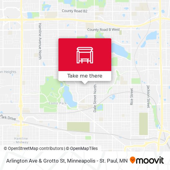 Arlington Ave & Grotto St map