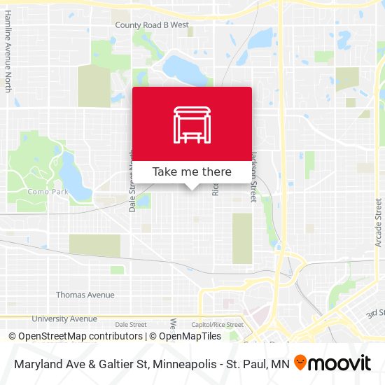 Mapa de Maryland Ave & Galtier St