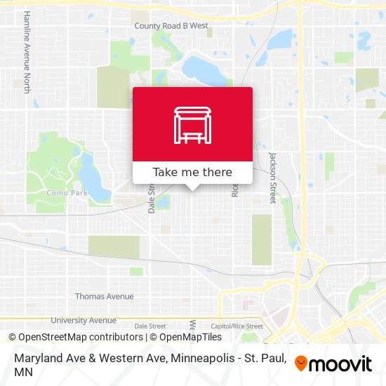 Maryland Ave & Western Ave map