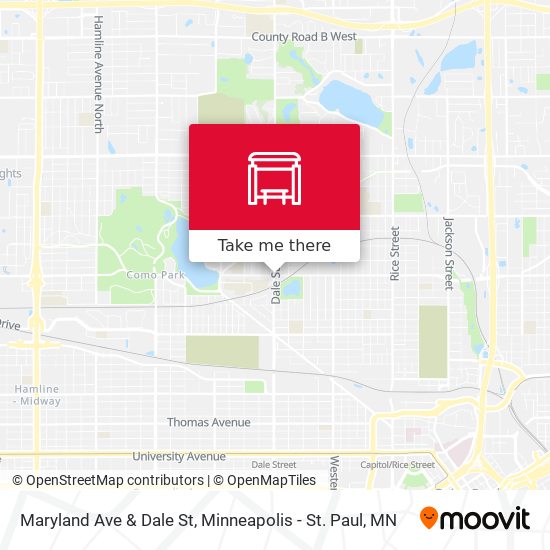Maryland Ave & Dale St map