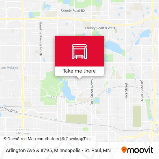 Arlington Ave & #795 map