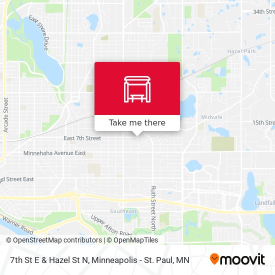 Mapa de 7th St E & Hazel St N