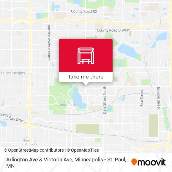 Arlington Ave & Victoria Ave map