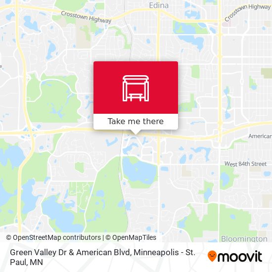 Mapa de Green Valley Dr & American Blvd