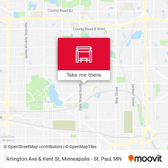 Arlington Ave & Kent St map