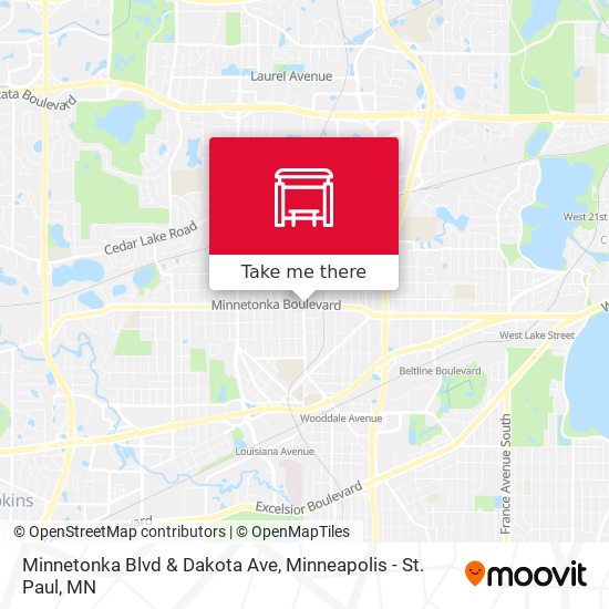 Mapa de Minnetonka Blvd & Dakota Ave