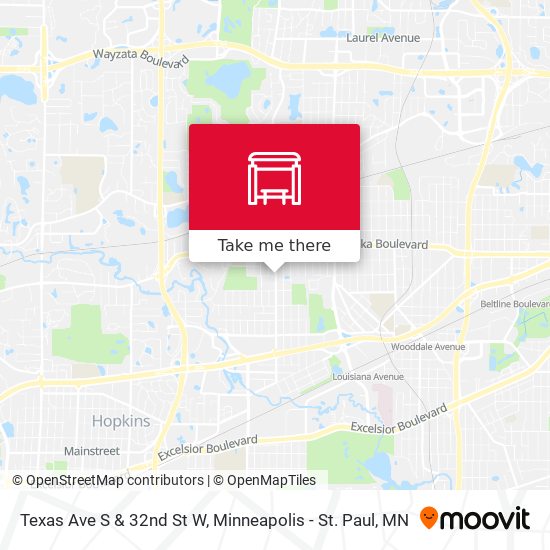 Mapa de Texas Ave S & 32nd St W