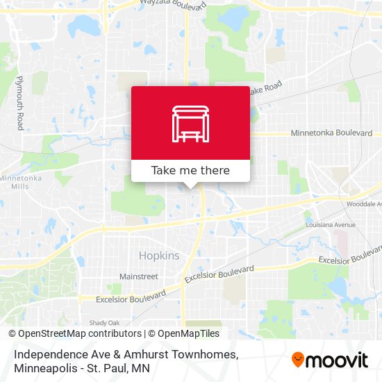 Mapa de Independence Ave & Amhurst Townhomes