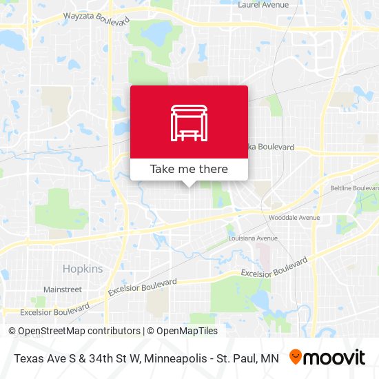 Mapa de Texas Ave S & 34th St W