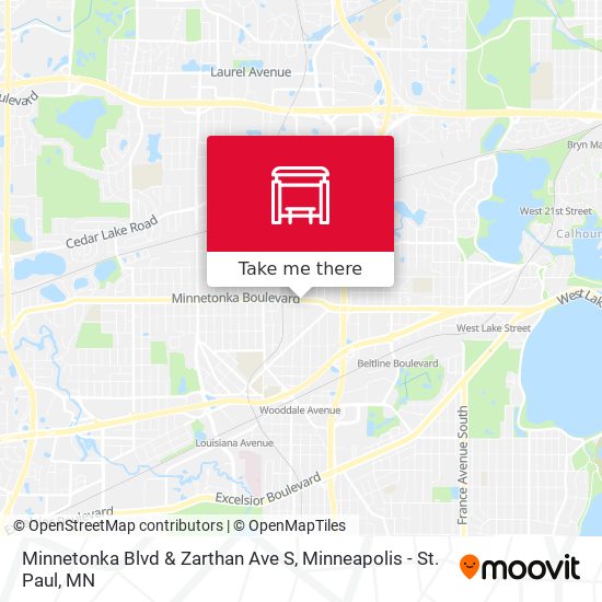 Mapa de Minnetonka Blvd & Zarthan Ave S