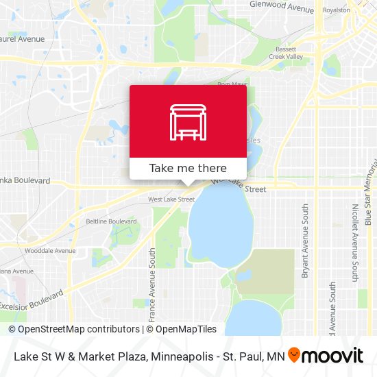 Lake St W & Market Plaza map