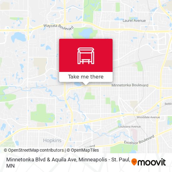 Mapa de Minnetonka Blvd & Aquila Ave