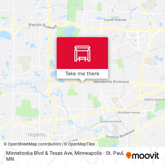 Mapa de Minnetonka Blvd & Texas Ave