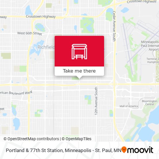 Mapa de Portland & 77th St Station