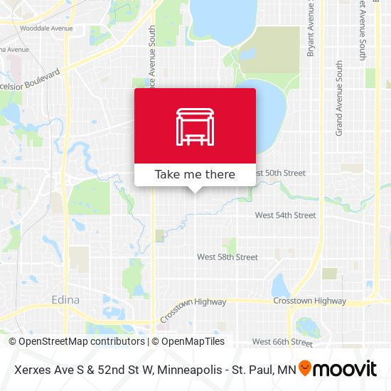 Mapa de Xerxes Ave S & 52nd St W