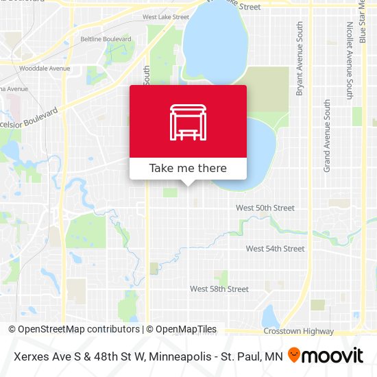 Mapa de Xerxes Ave S & 48th St W