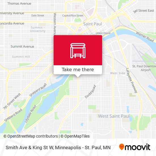 Smith Ave & King St W map