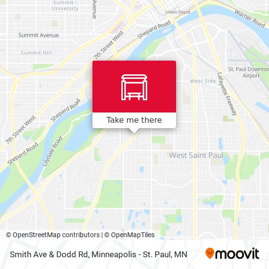 Smith Ave & Dodd Rd map